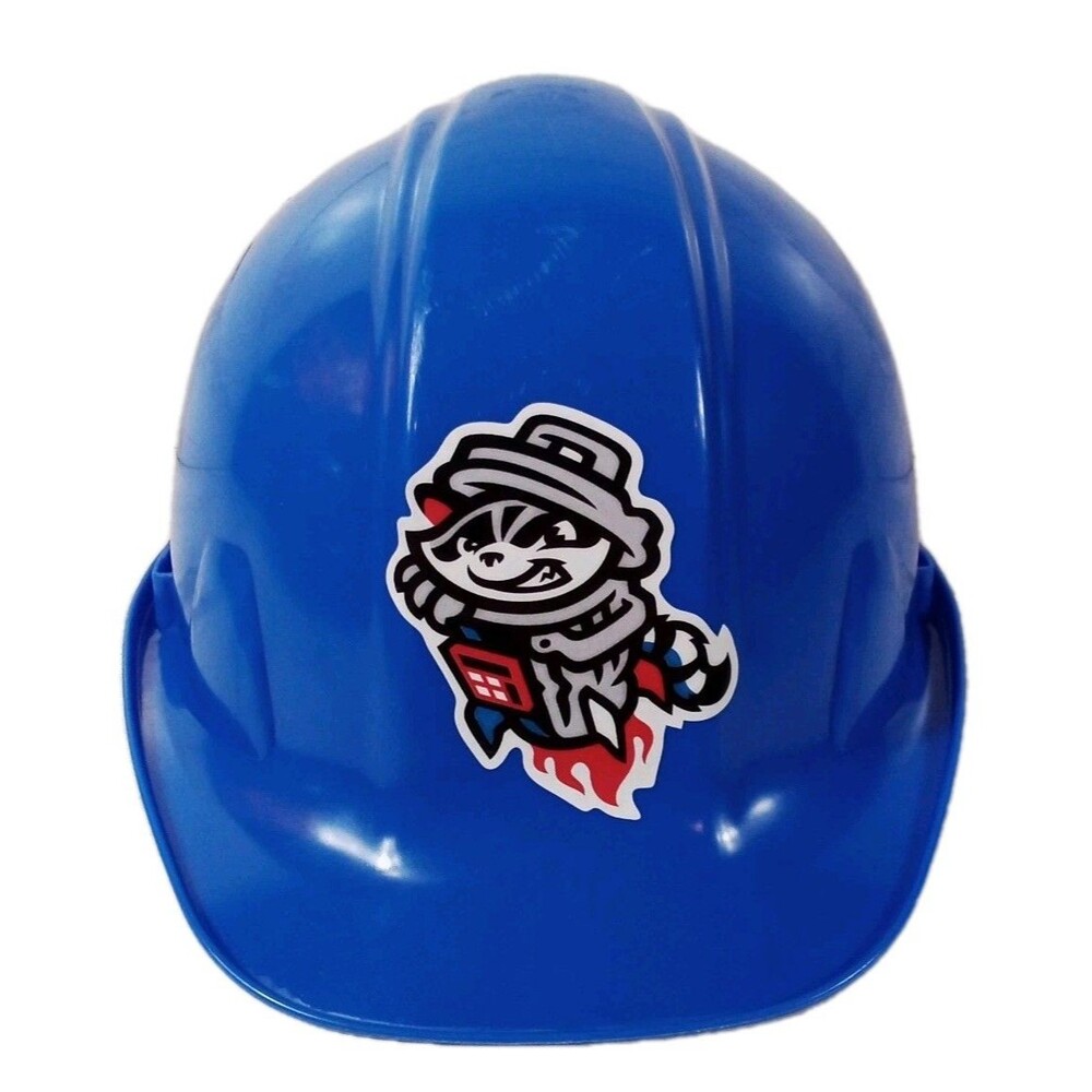 Rocket City Trash Pandas Blue Plastic Kids Helmet Some Scuffs And Marks‎